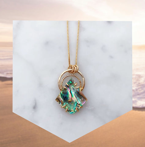 Abalone Statement Necklace