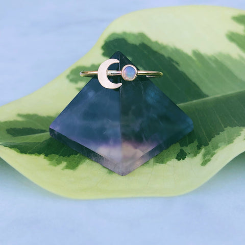 Luna + Opal Ring