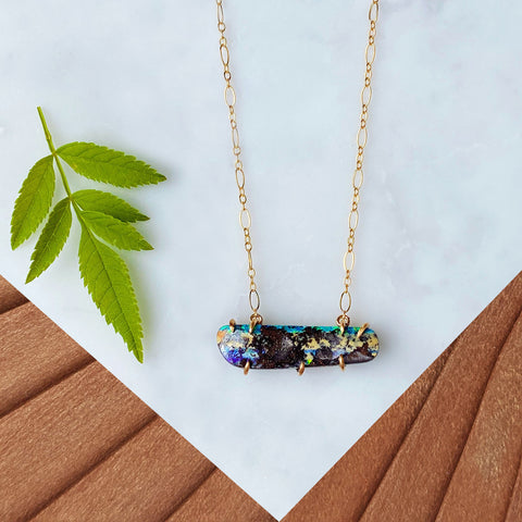 Boulder Opal Horizon Necklace