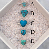 Turquoise Heart Rings [Sterling Silver]