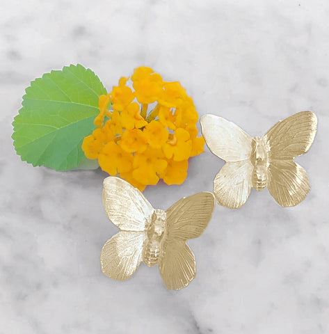Mariposa Golden Butterflies Earrings