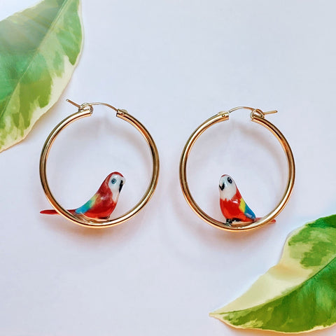 Limited edition: Bird Hoop Earrings