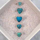 Turquoise Heart Rings [Sterling Silver]