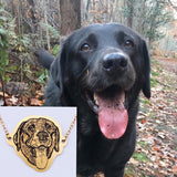 Custom Pet Portrait Necklace [As seen in the LA Times Holiday Gift Guide]