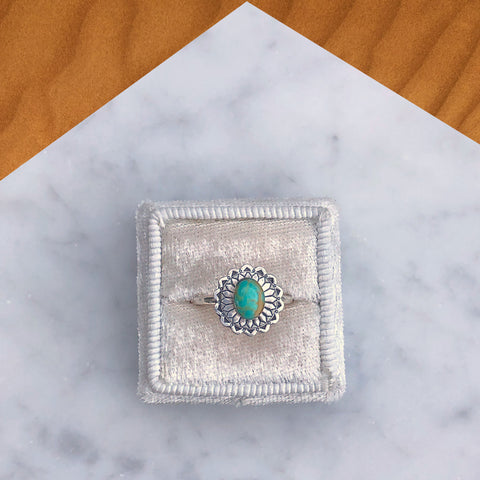 Sunburst Turquoise Ring